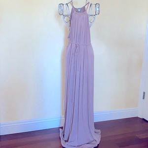 RACHEL PALLY Halter Mocha Maxi Loose Fit Dress Size M